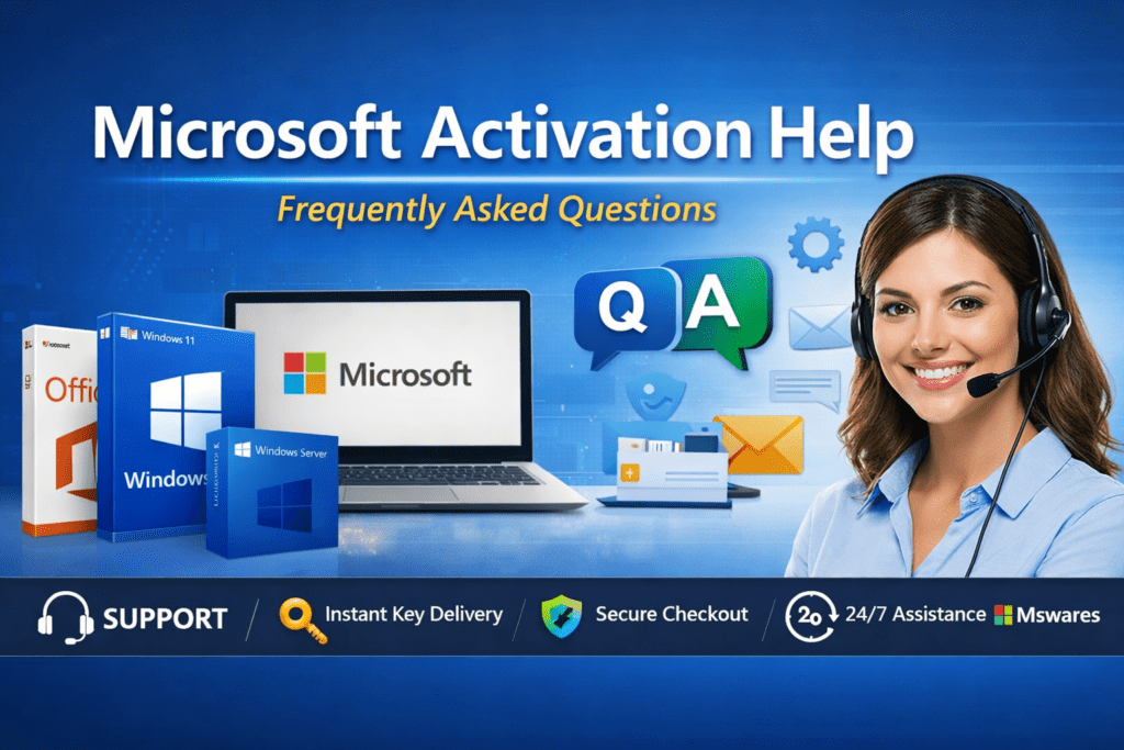 Microsoft Activation Help – Frequently Asked Questions | MSWares